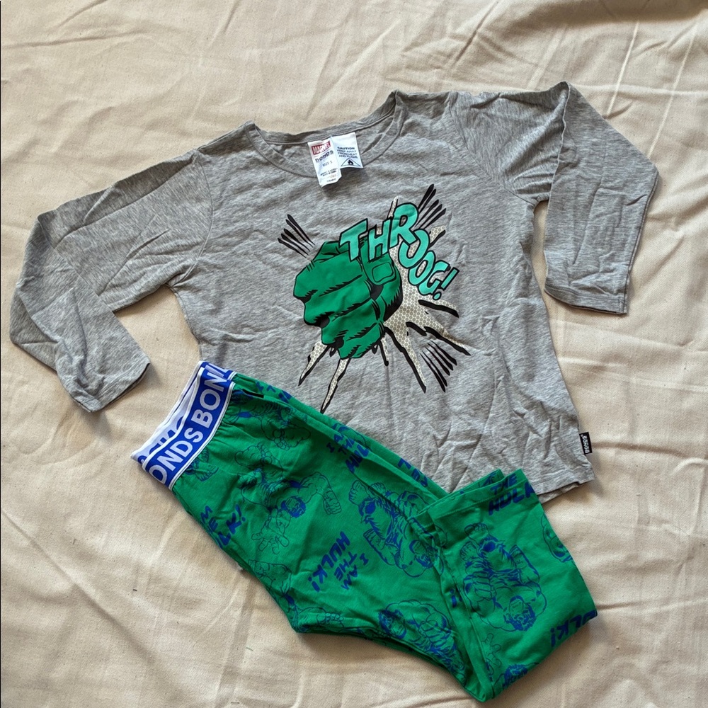 Bonds Marvel Gray pajama set hulk